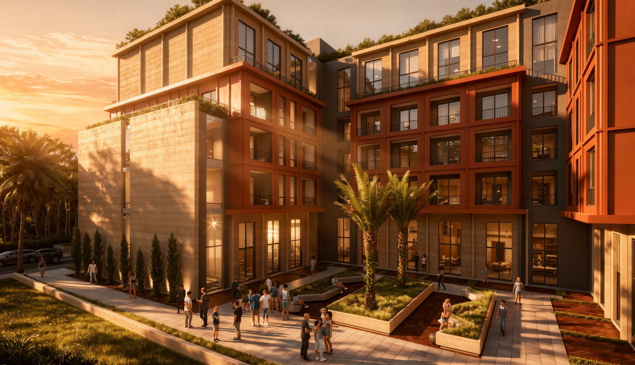 Зовнішній вигляд Hestia Residence — кутовий ракурс